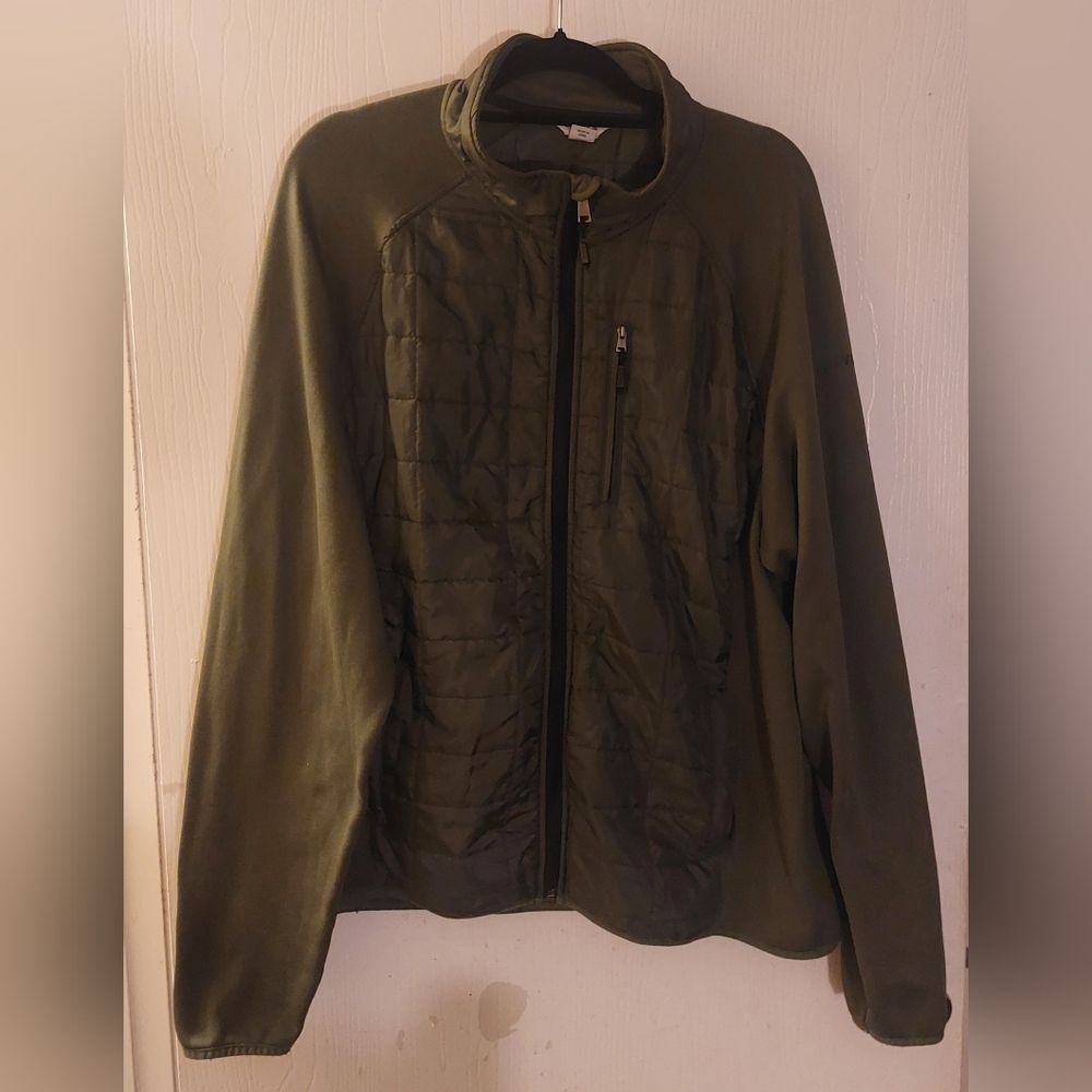 Orvis Men's Quilted Full Zip Olive Green Jacket Size XXL